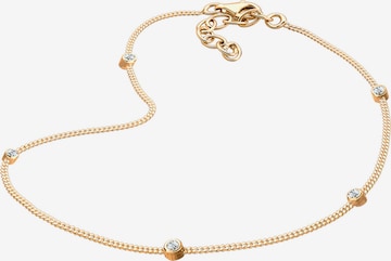 ELLI Foot Jewelry 'Glitzer Steine' in Gold: front