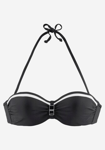 LASCANA Bandeau Bikini in Black