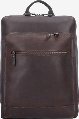 LEONHARD HEYDEN Backpack 'Dakota' in Brown: front