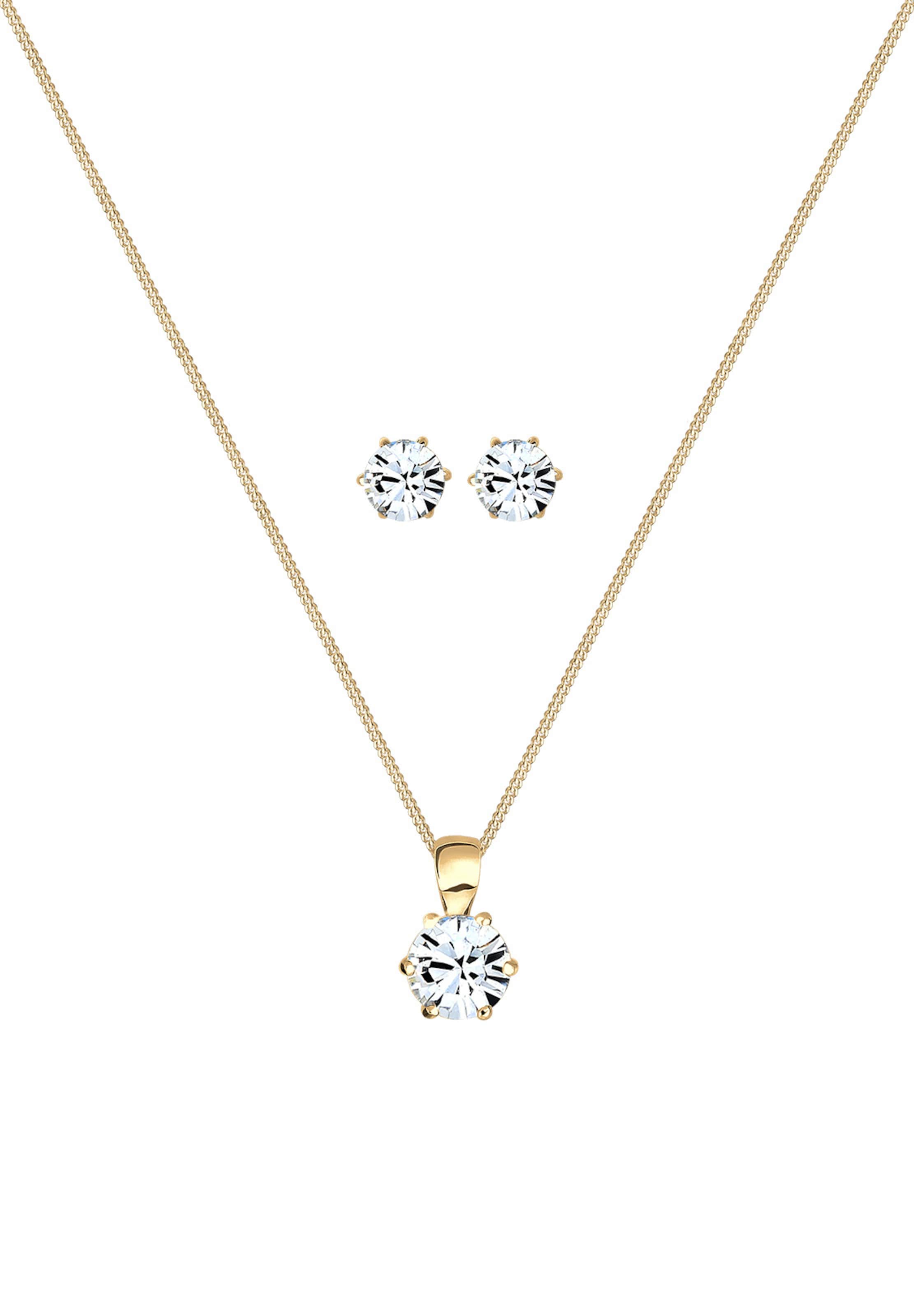 ELLI Sada šperkov 'Kristall' - Zlatá