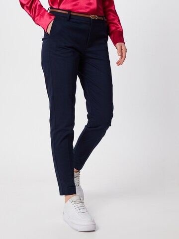 Coupe slim Pantalon chino 'Days' b.young en bleu : devant