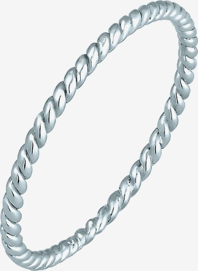 ELLI PREMIUM Ring Geo, Twisted in weiß, Produktansicht