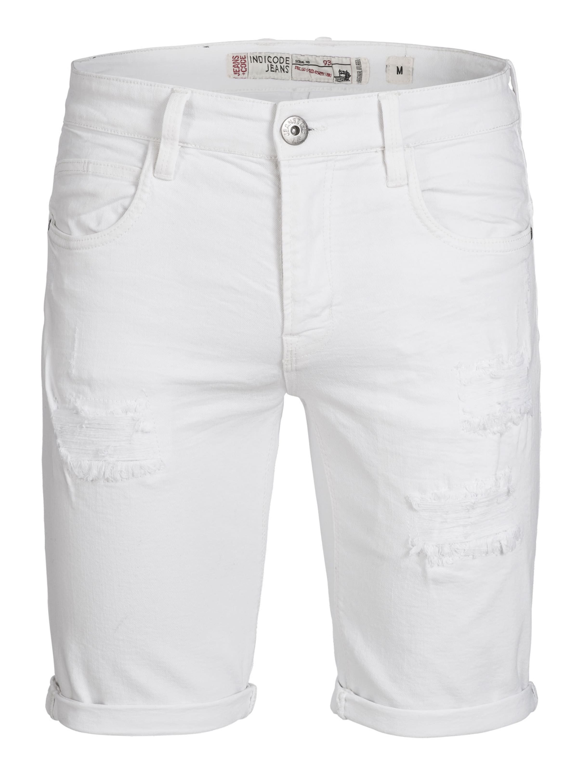 INDICODE JEANS Jeans 'Caden' in White: front