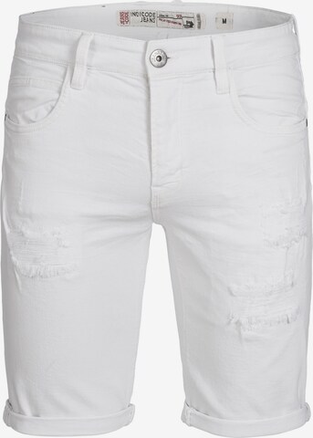 INDICODE JEANS Regular Jeans 'Caden' in Wit: voorkant