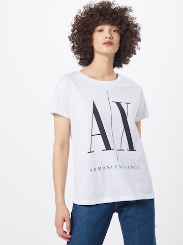 ARMANI EXCHANGE Shirt '8NYTCX' in Wit: voorkant