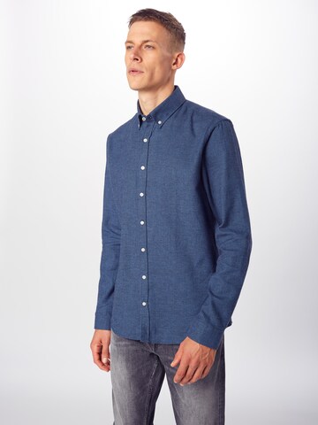 BRAX Regular fit Overhemd in Blauw