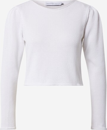 Pull-over NU-IN en blanc : devant