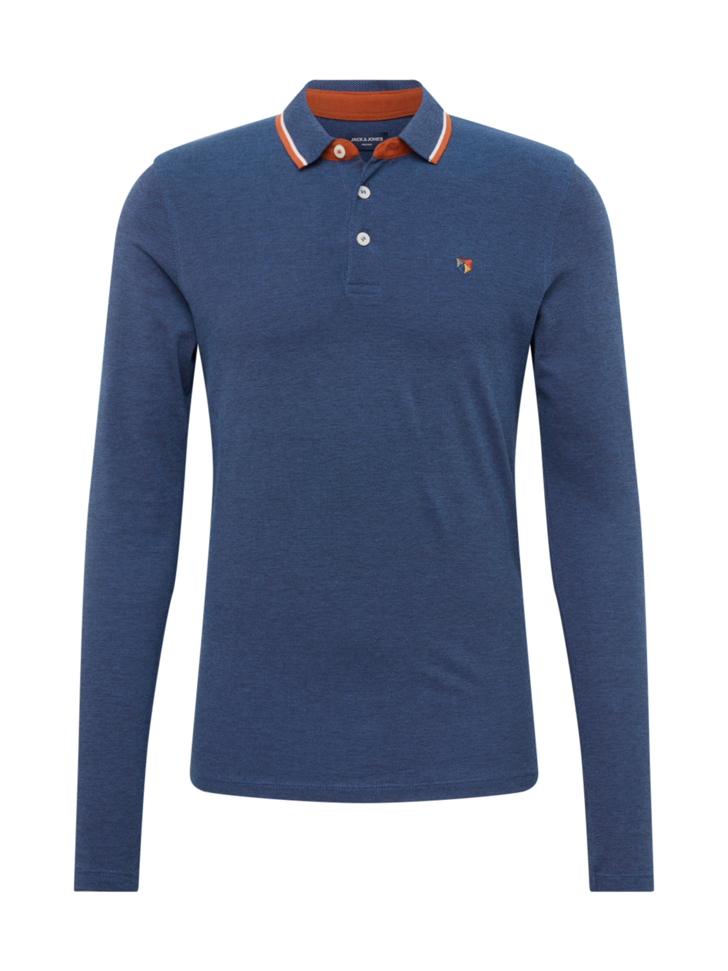 JACK & JONES - Shirt 'JPRPAULOS PLAY BLU. POLO LS' in de kleur Navy