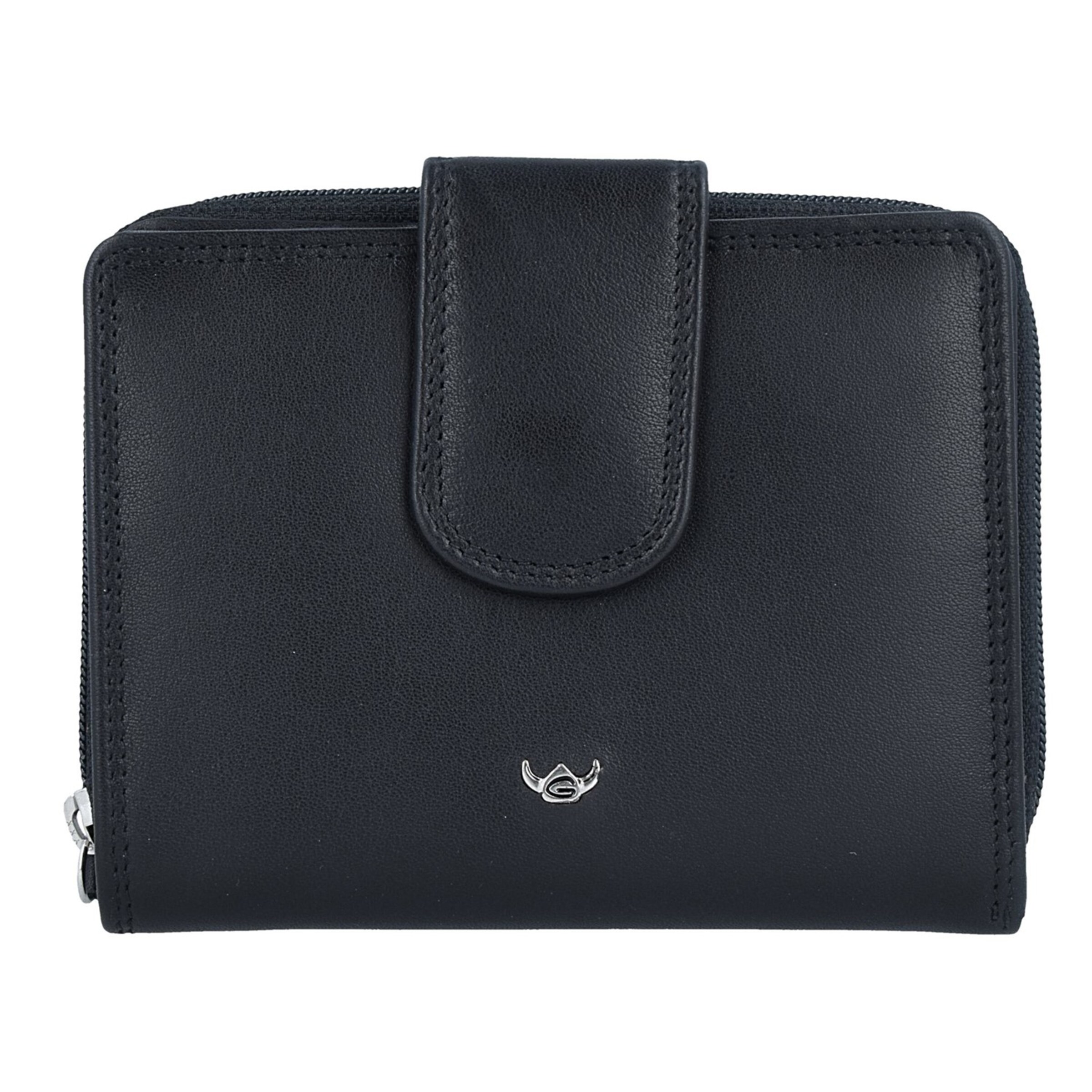 GOLDEN HEAD Wallet 'Polo' in Black: front