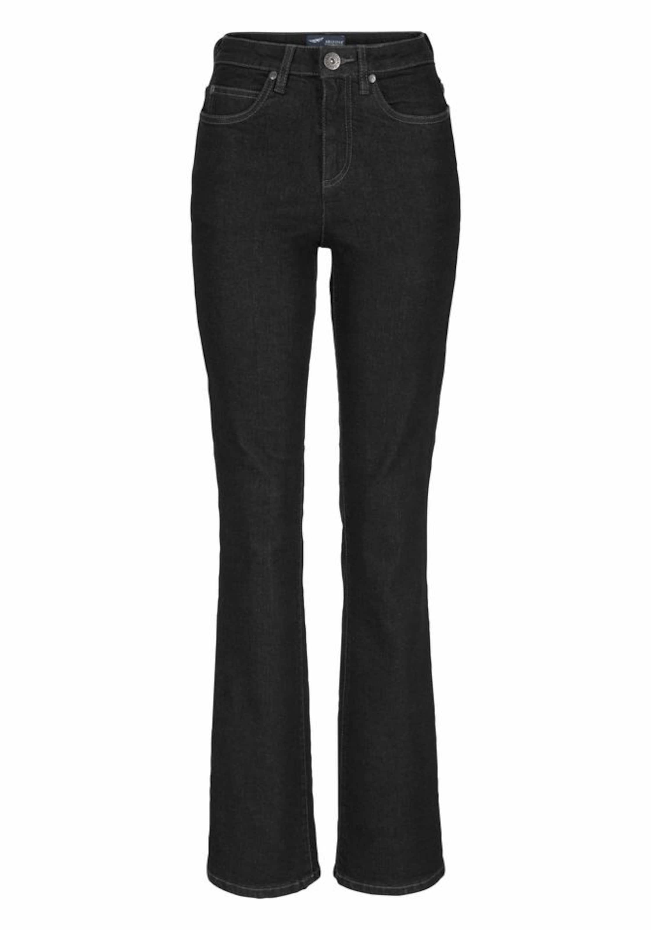 ARIZONA Bootcut Bootcut-Jeans 'Comfort-Fit' in Schwarz: Vorderseite