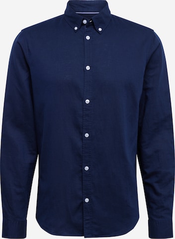 Casual Friday Regular fit Button Up Shirt 'Anton' in Blue: front