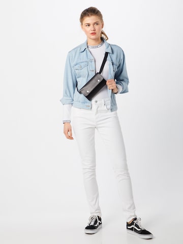 Skinny Jeans '721 High Rise Skinny' de la LEVI'S ® pe alb