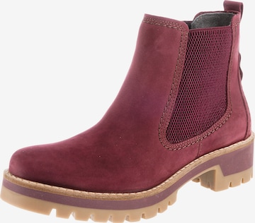 CAMEL ACTIVE Chelsea Boots 'Diamond' in Red: front