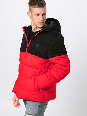 Veste d’hiver Urban Classics en rouge : devant