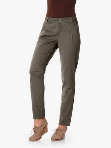 Regular Pantalon heine en vert : devant