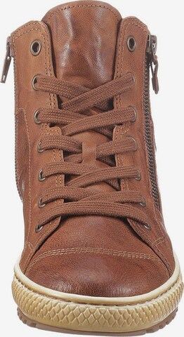 GABOR Lace-Up Ankle Boots in Brown