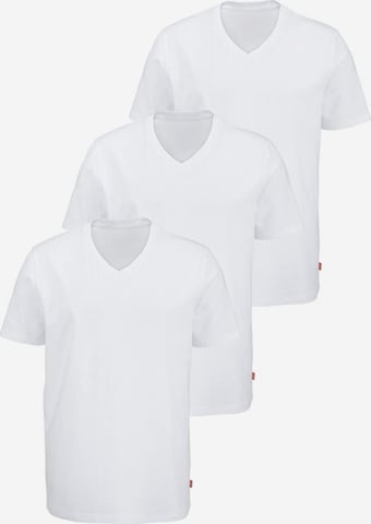 BRUNO BANANI T-Shirt V-Ausschnitt (3 Stück) in Weiß: front