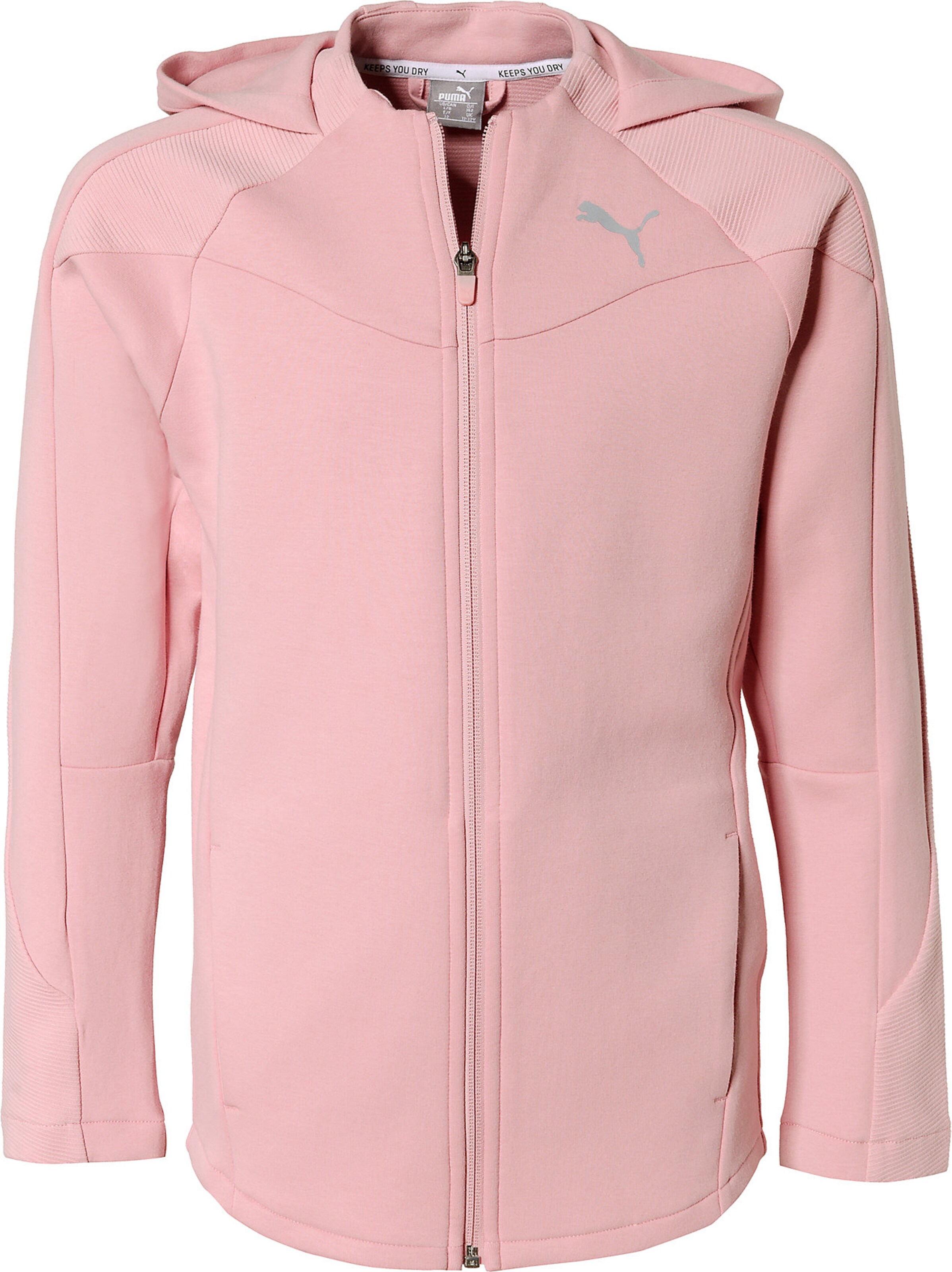 PUMA - Sweatjacke 'Evostripe' in altrosa