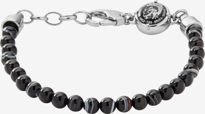 DIESEL Bracelet 'Beaded Studs' in Black / Silver, Item view