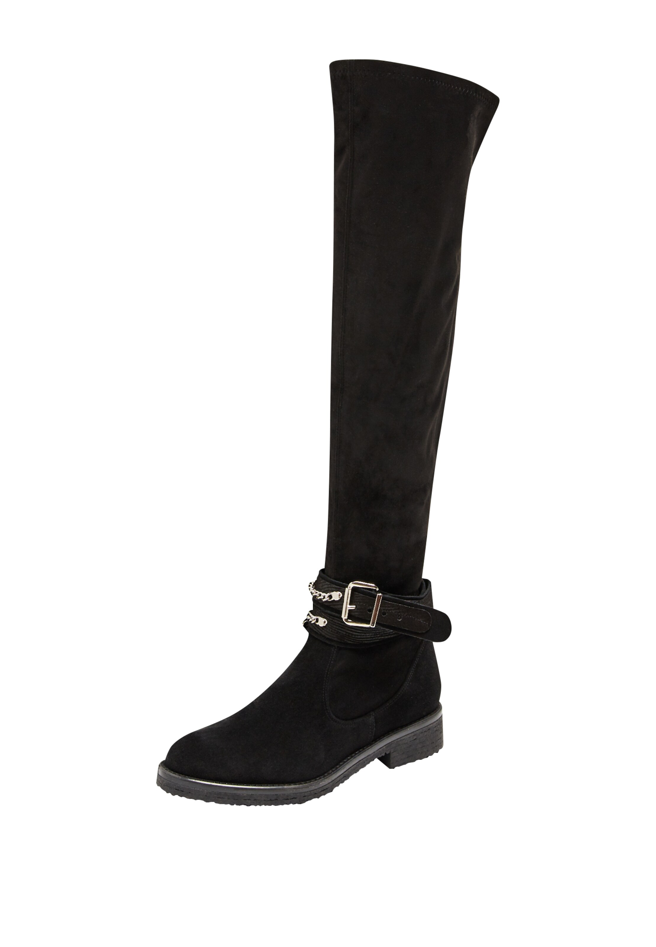 MYMO - Overknee laarzen in de kleur Zwart