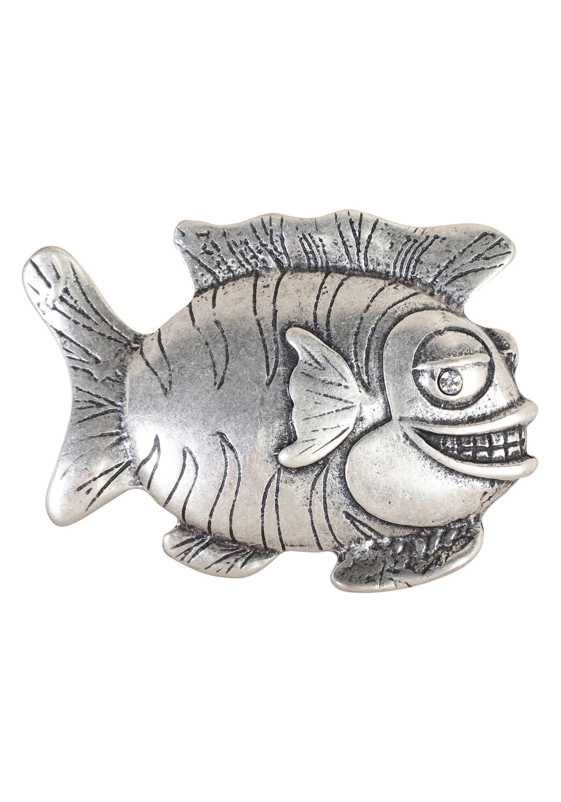 RETTUNGSRING by showroom 019° Brooch in Silver: front