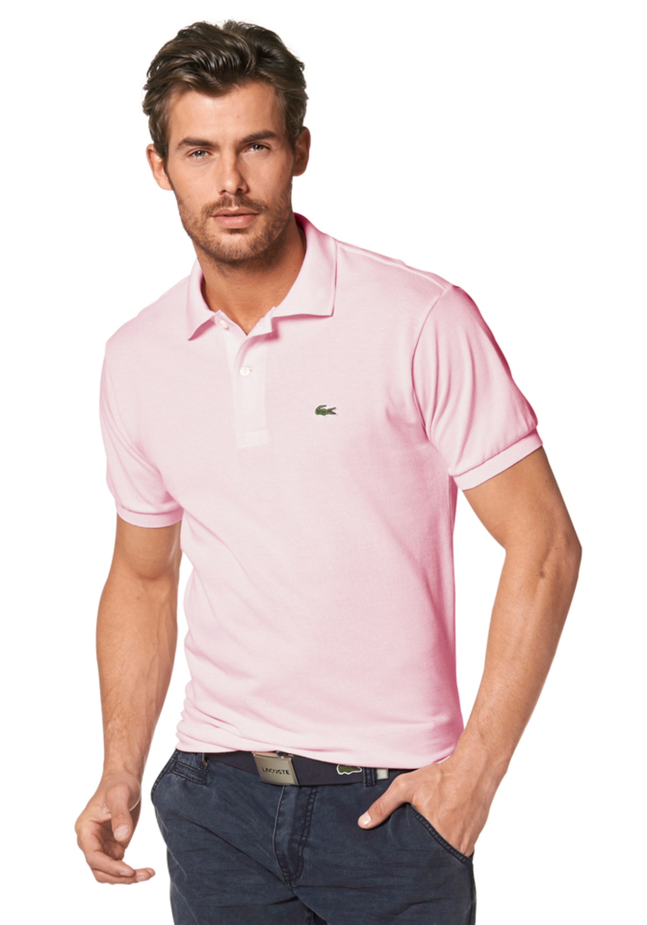 LACOSTE Regular fit Shirt in Pink: front