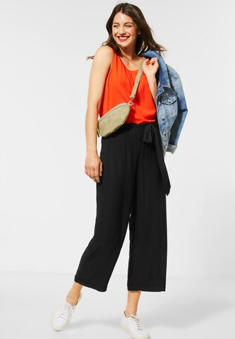 STREET ONE Wide leg Broek in Zwart