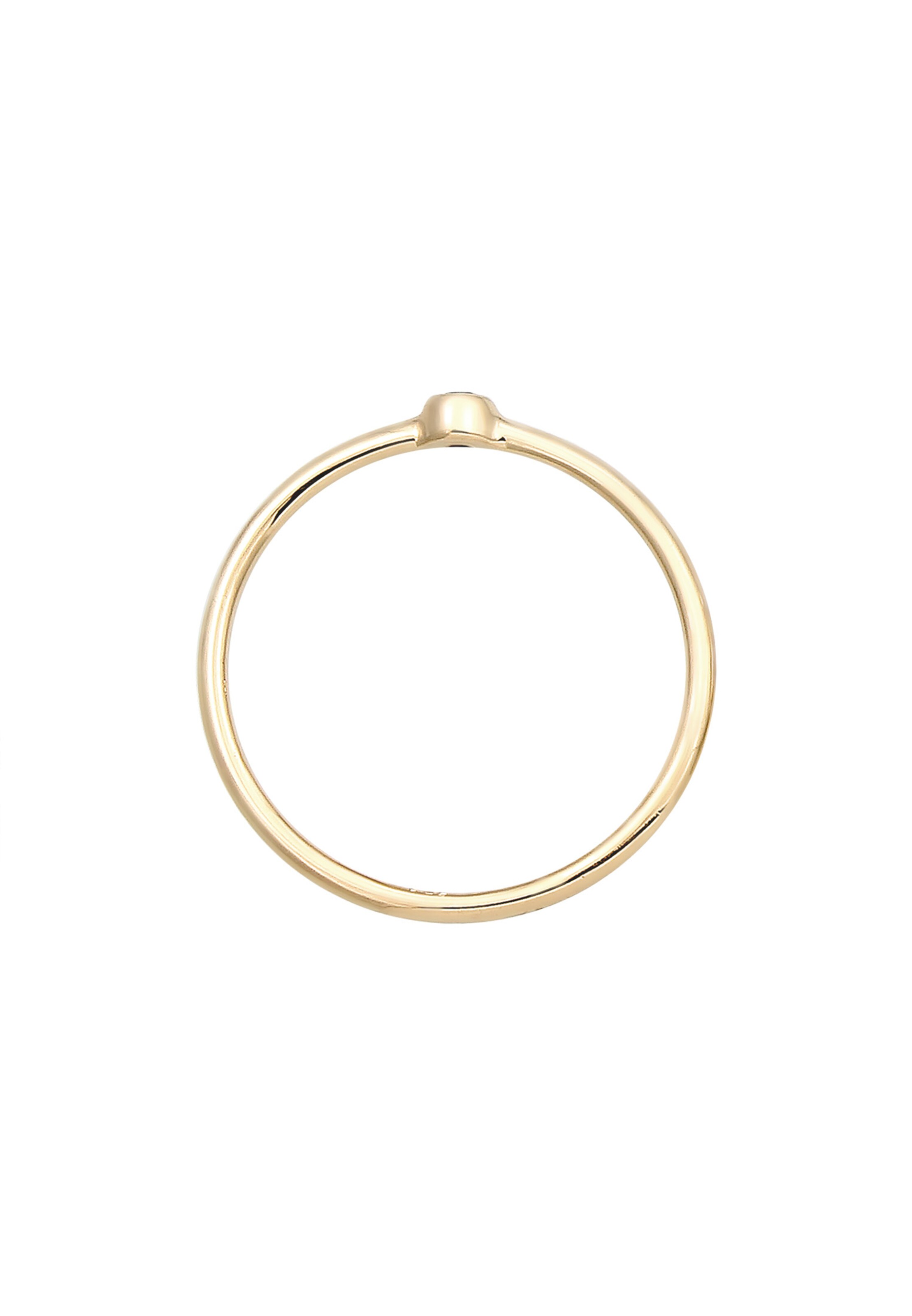 ELLI PREMIUM Ring 'Solitär-Ring' in Gold