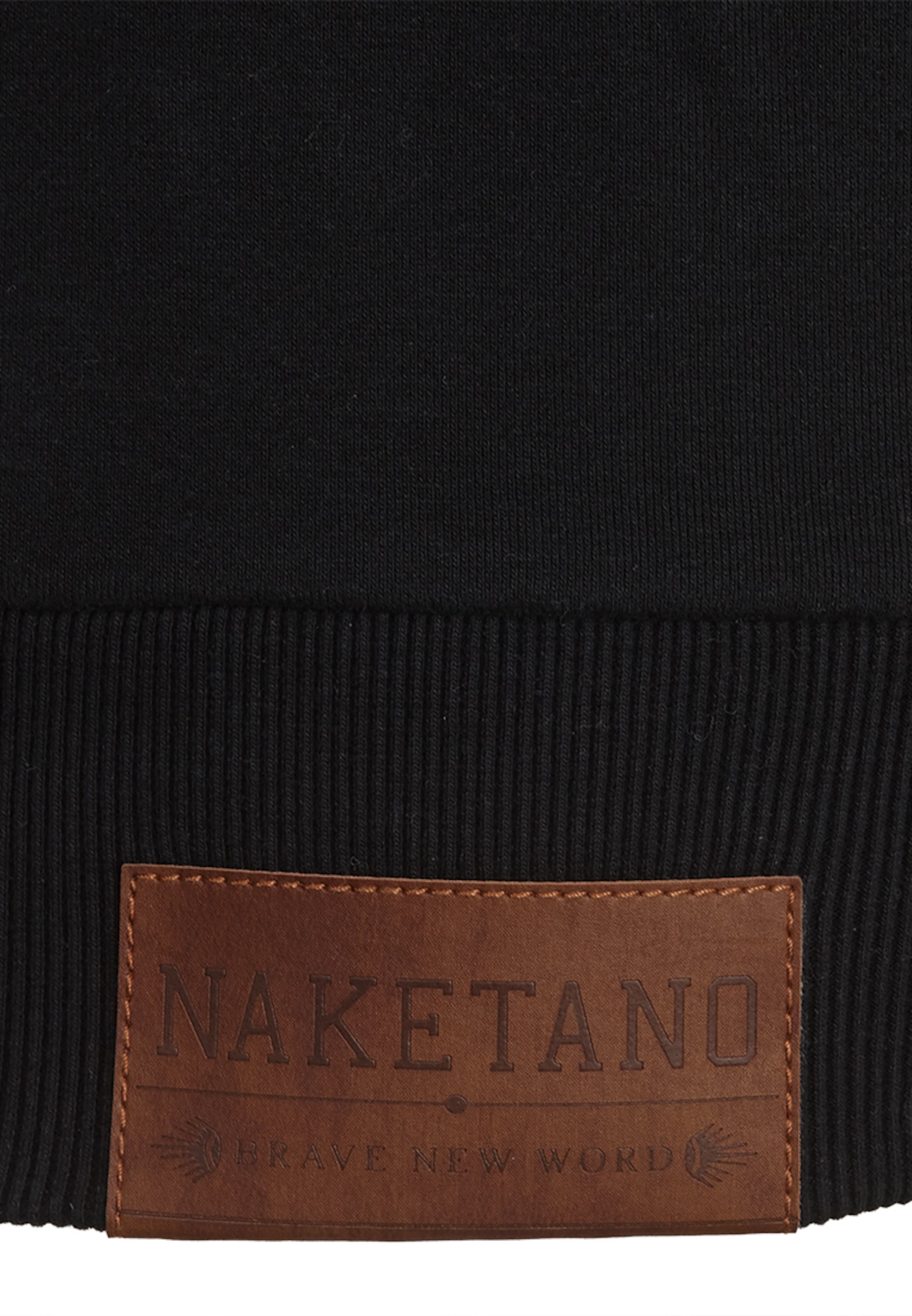 Giacca di felpa di naketano in nero