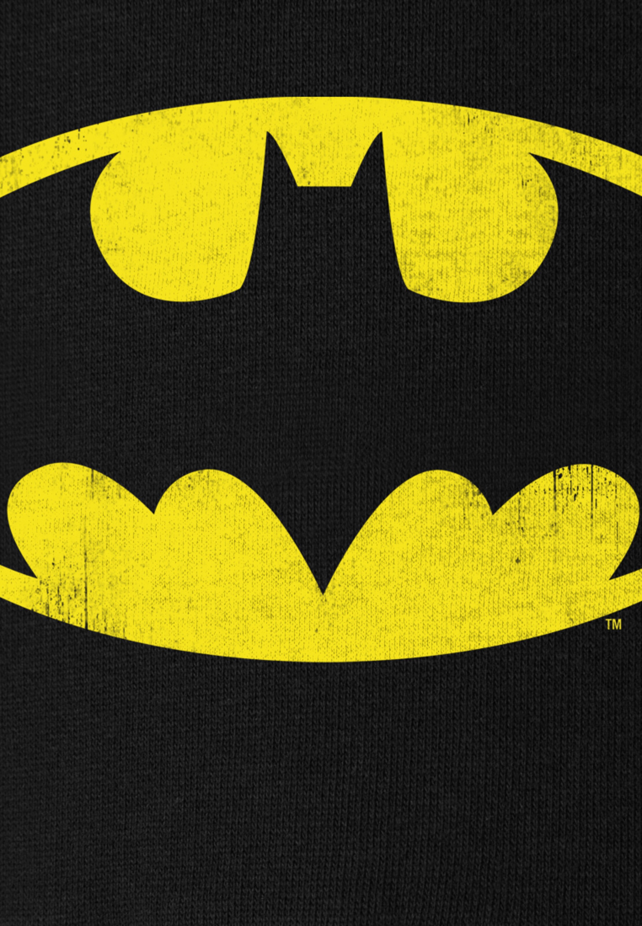 LOGOSHIRT Trui 'Batman' in Zwart