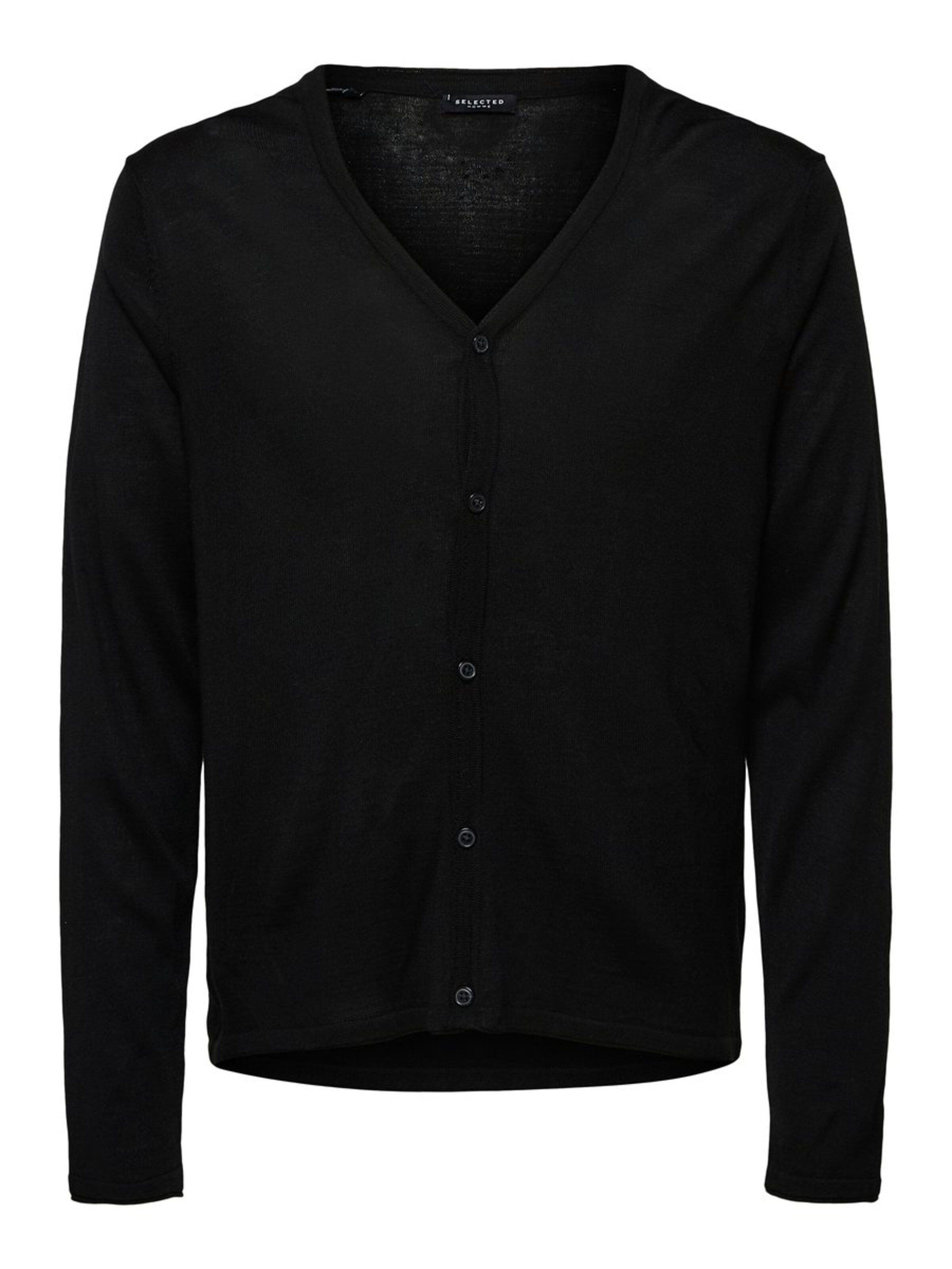 SELECTED HOMME - Gebreid vest in de kleur Zwart