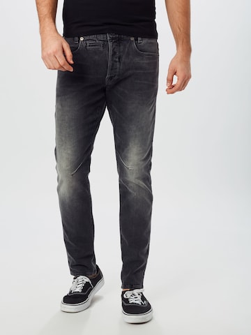G-Star RAW Slimfit Jeans 'D-Staq' in Grijs: voorkant