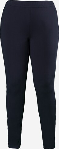 Skinny Leggings Ulla Popken en bleu : devant