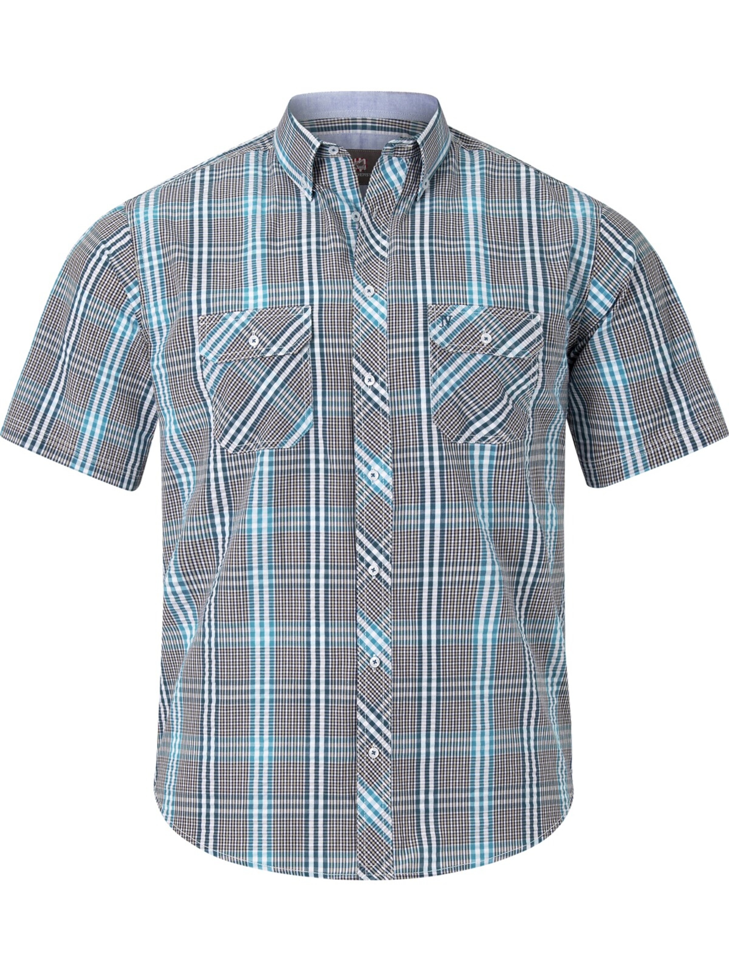 Jan Vanderstorm Comfort Fit Kurzarmhemd in Grau: Vorderseite