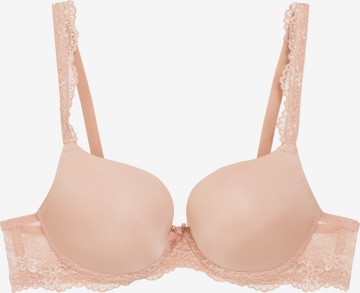 LingaDore Push-Up Gel BH 'DAILY LACE' in Beige: predná strana