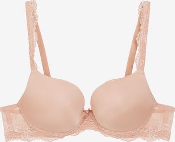 LingaDore Push-up Bra 'DAILY LACE' in Beige: front
