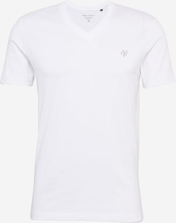 T-Shirt Marc O'Polo en blanc : devant