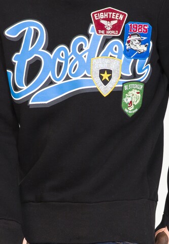 PLUS EIGHTEEN Sweatshirt in Black