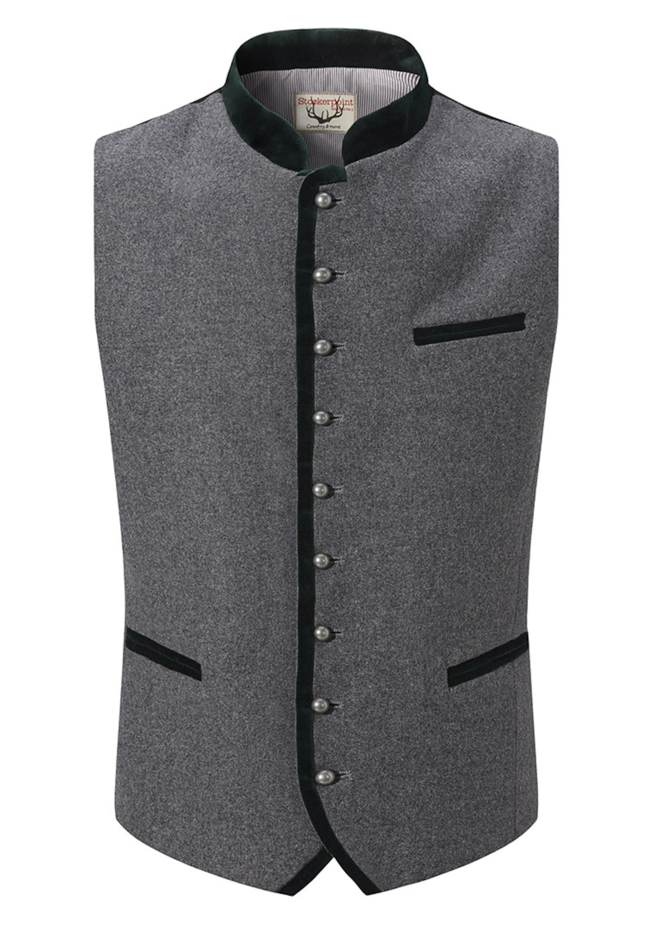 STOCKERPOINT Traditional vest 'Alonso' in Grey: front