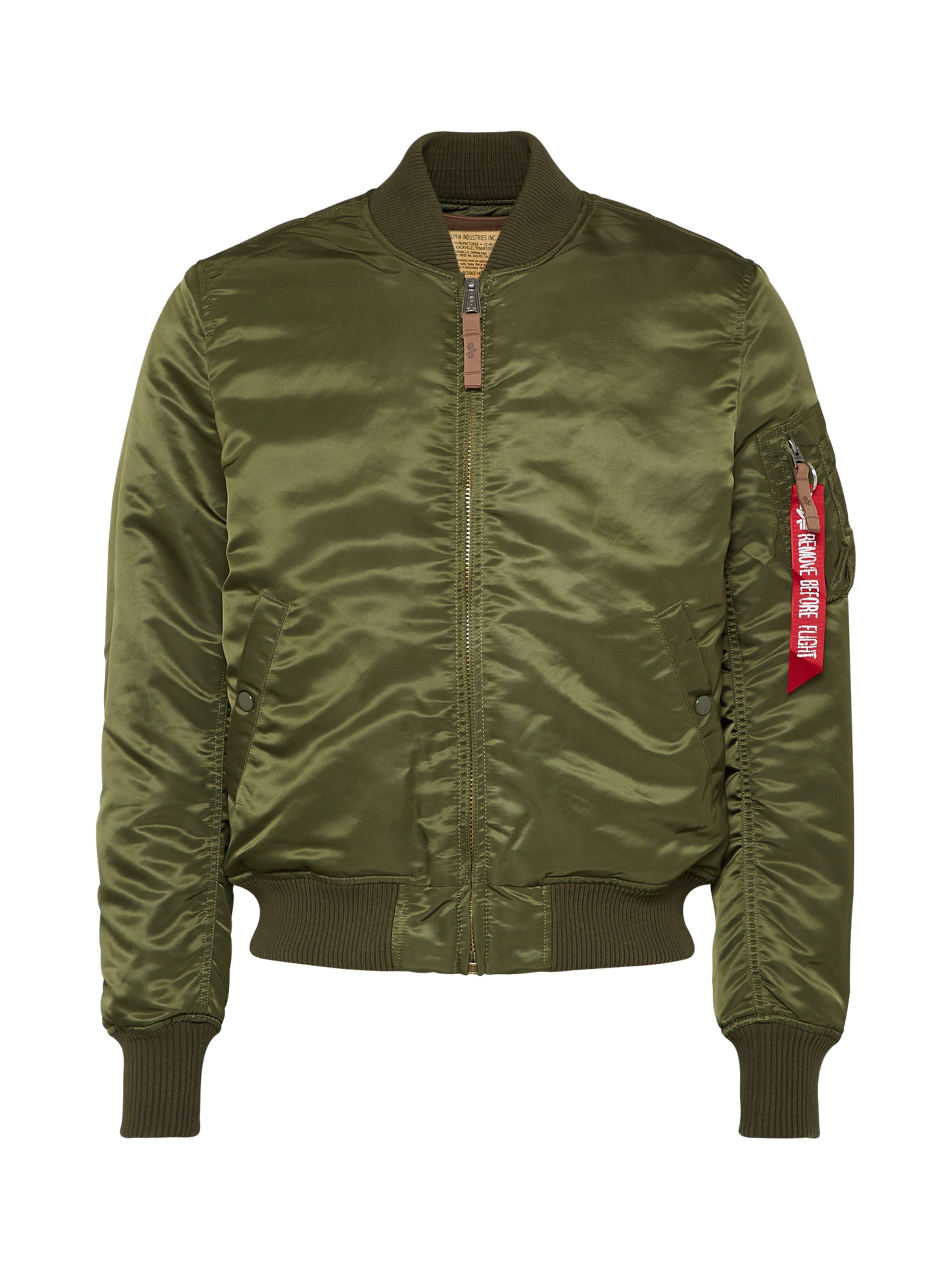 Giacca di mezza stagione 'MA-1 VF 59' di ALPHA INDUSTRIES in verde: frontale