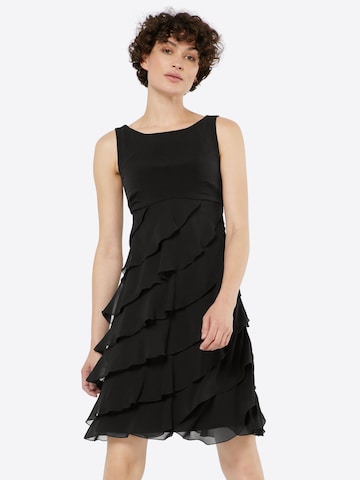 Rochie de cocktail de la SWING pe negru: față