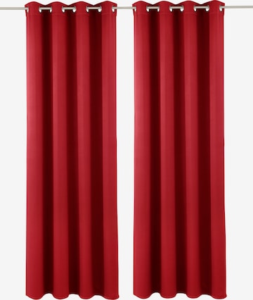 MY HOME Curtains & Drapes 'Solana' in Red: front