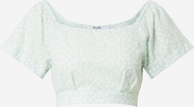 NA-KD Shirt in pastellgrün / weiß, Produktansicht