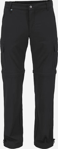 POLARINO Regular Outdoor Pants in Black: front