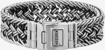 KUZZOI Armband i silver: framsida