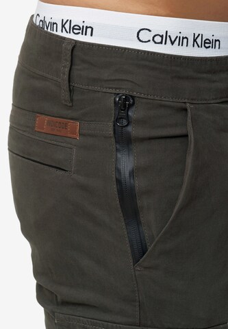 INDICODE JEANS Slimfit Cargobroek 'Mathews ' in Grijs