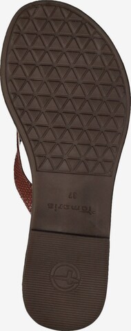 TAMARIS T-Bar Sandals in Brown