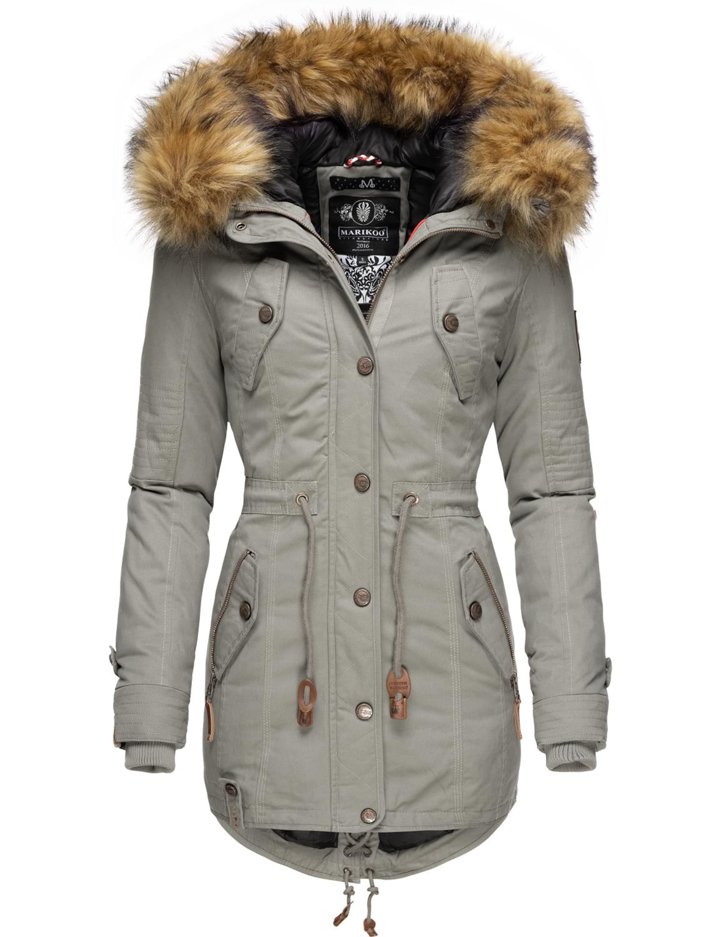 MARIKOO Winter parka 'La Viva' in Grey: front