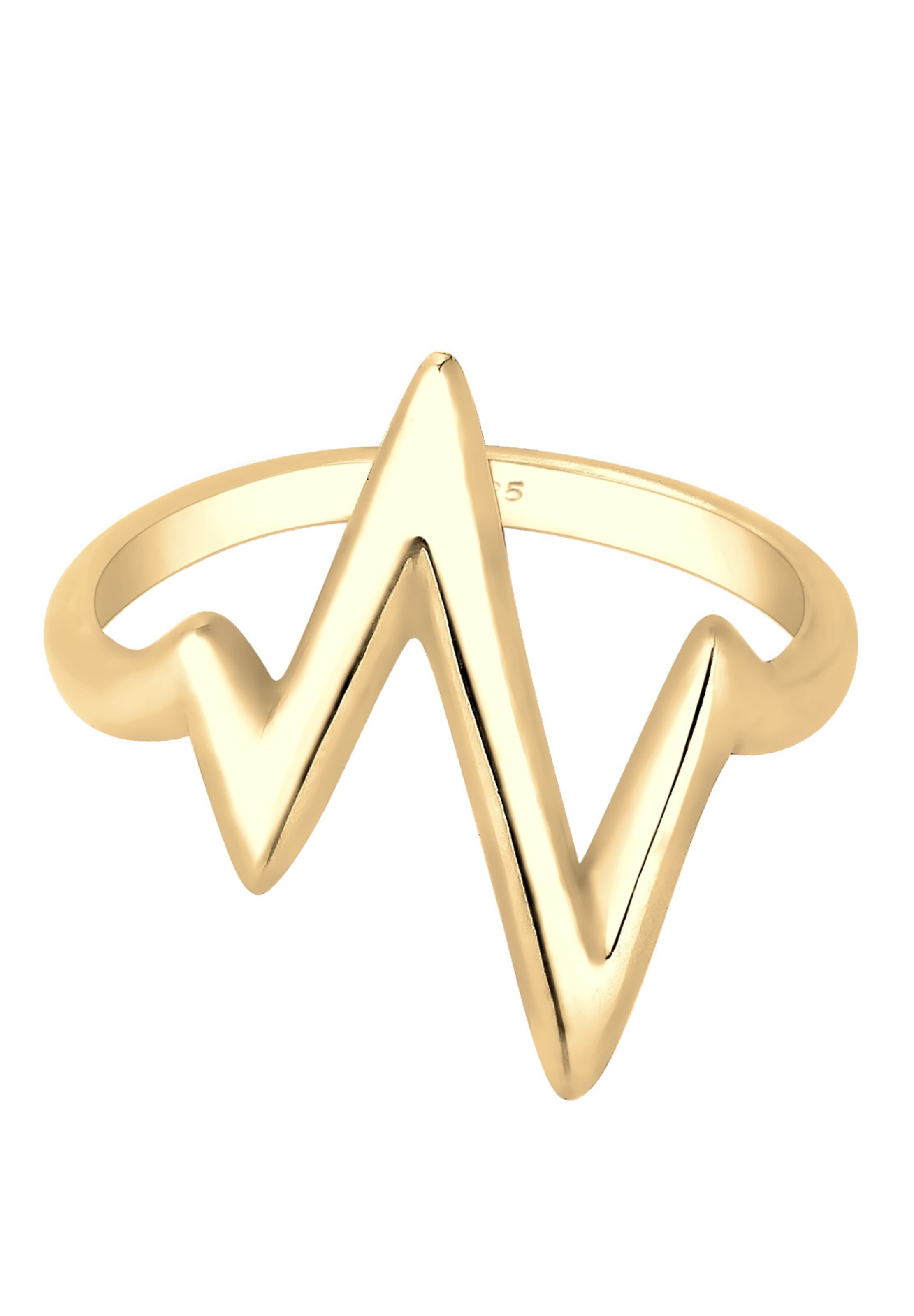 ELLI Ring 'Geo' in Gold: front
