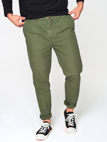 DAN FOX APPAREL Regular Chino trousers 'Anton' in Green